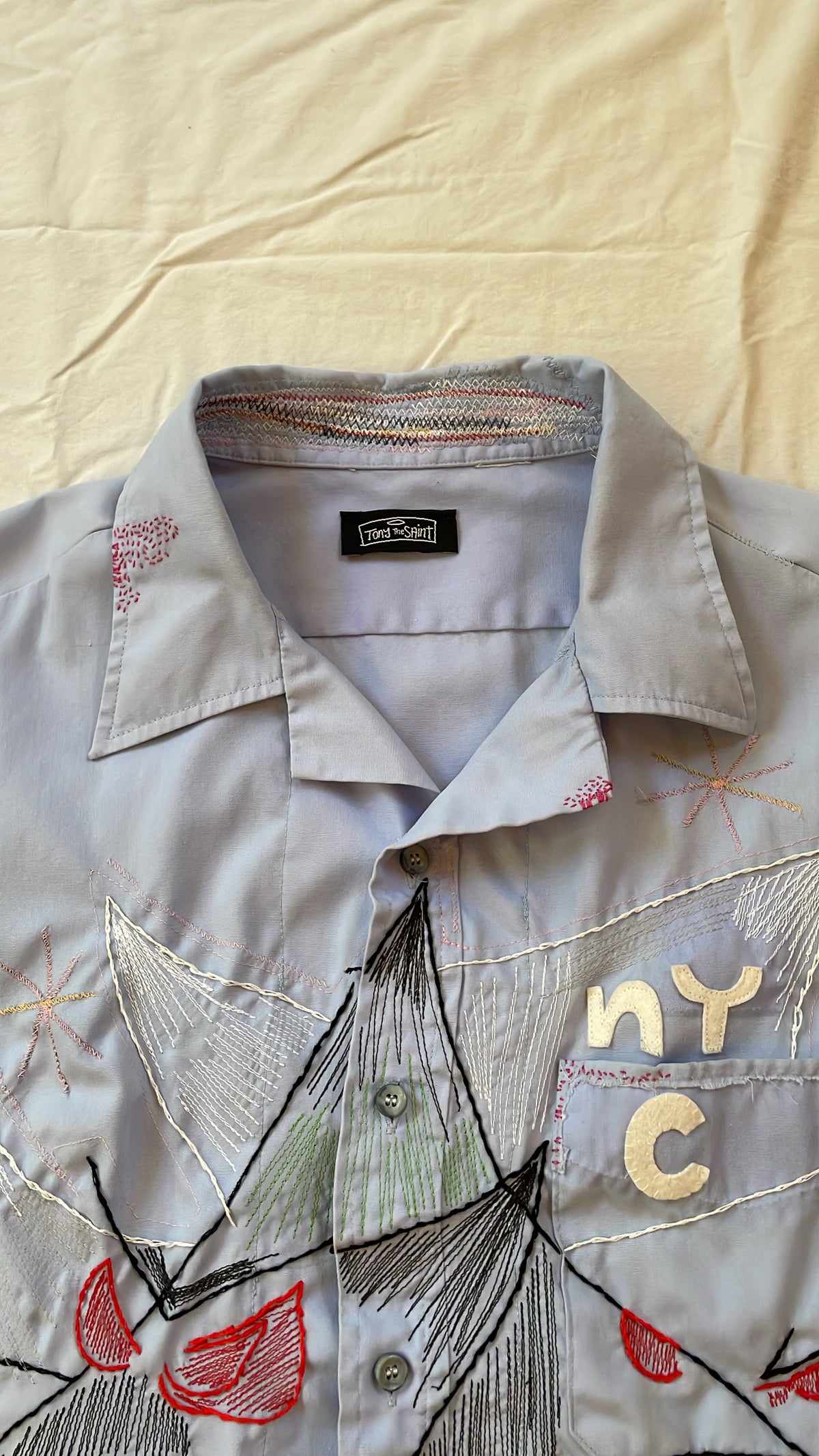 Embroidered Dragons Postal Shirt