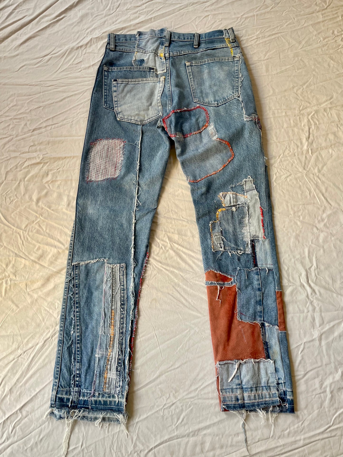 Reconstructed Traveling Man Denim Jeans