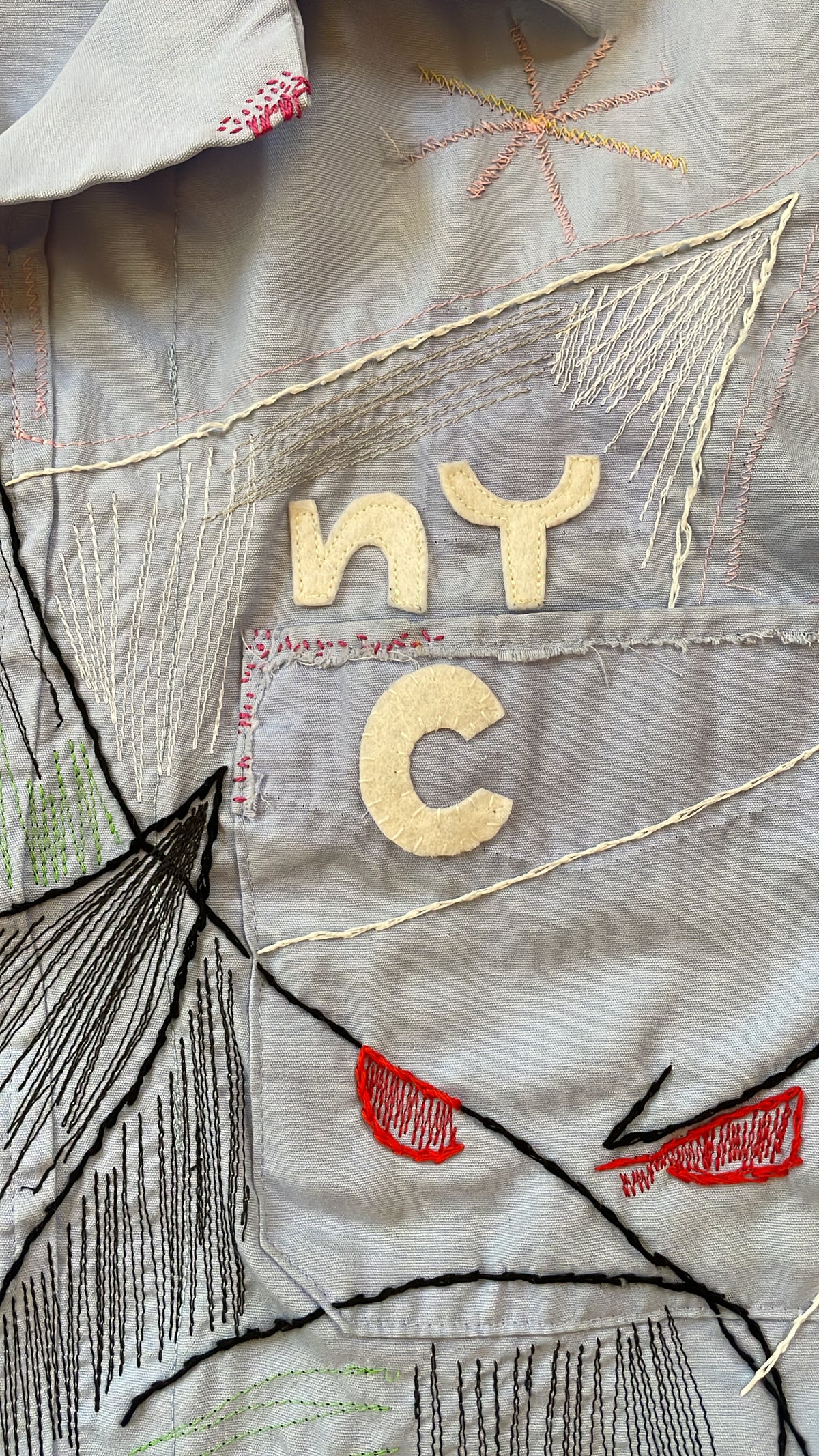 Embroidered Dragons Postal Shirt