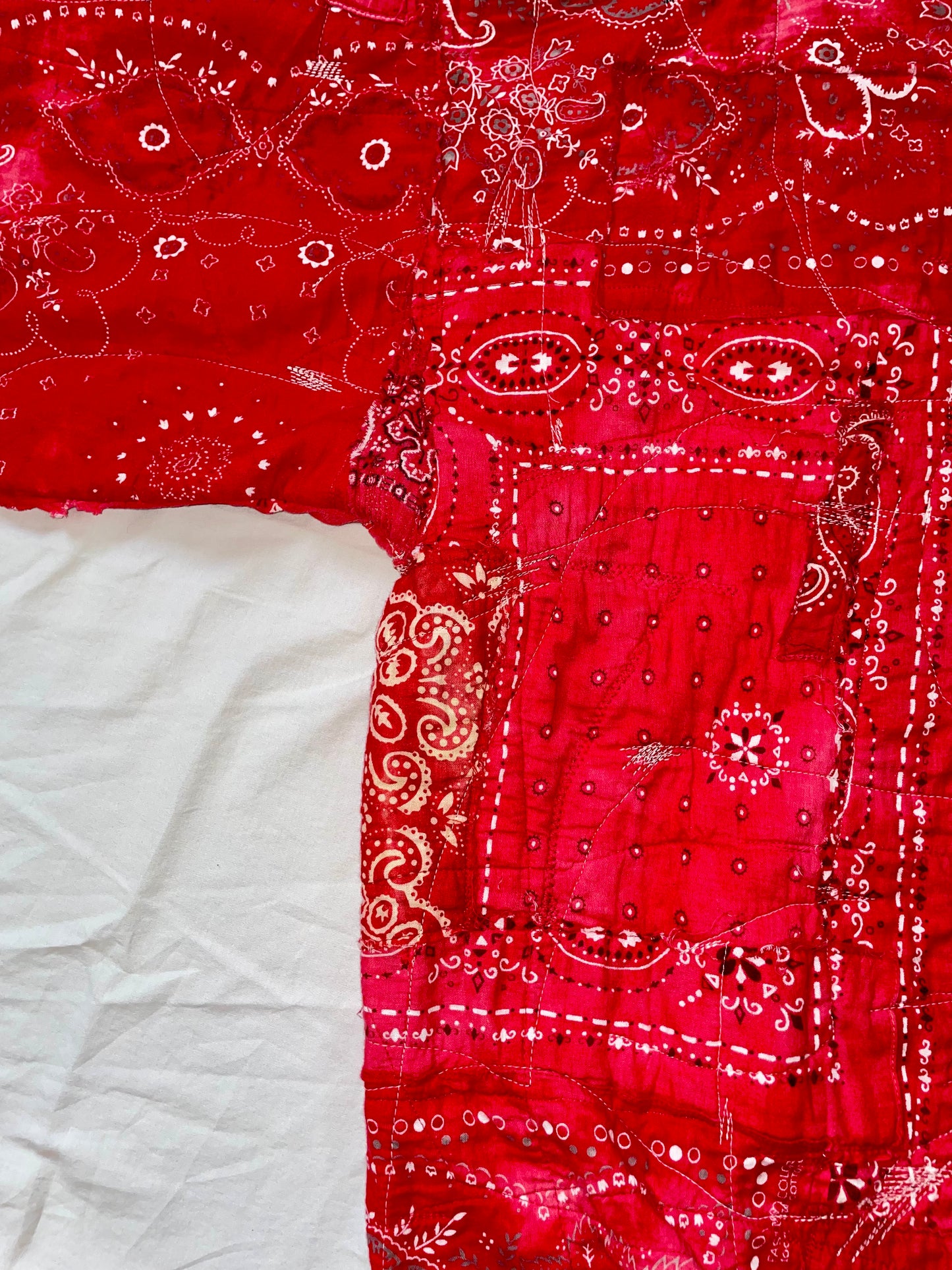 Boro Bandana Oversized Crewneck Sweater