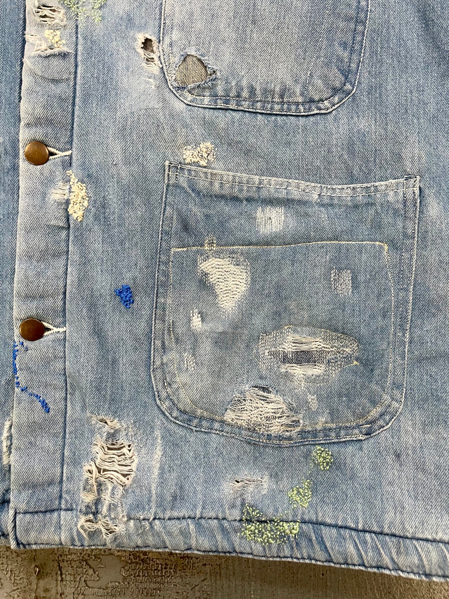 Repaired Denim Prisoner Jacket