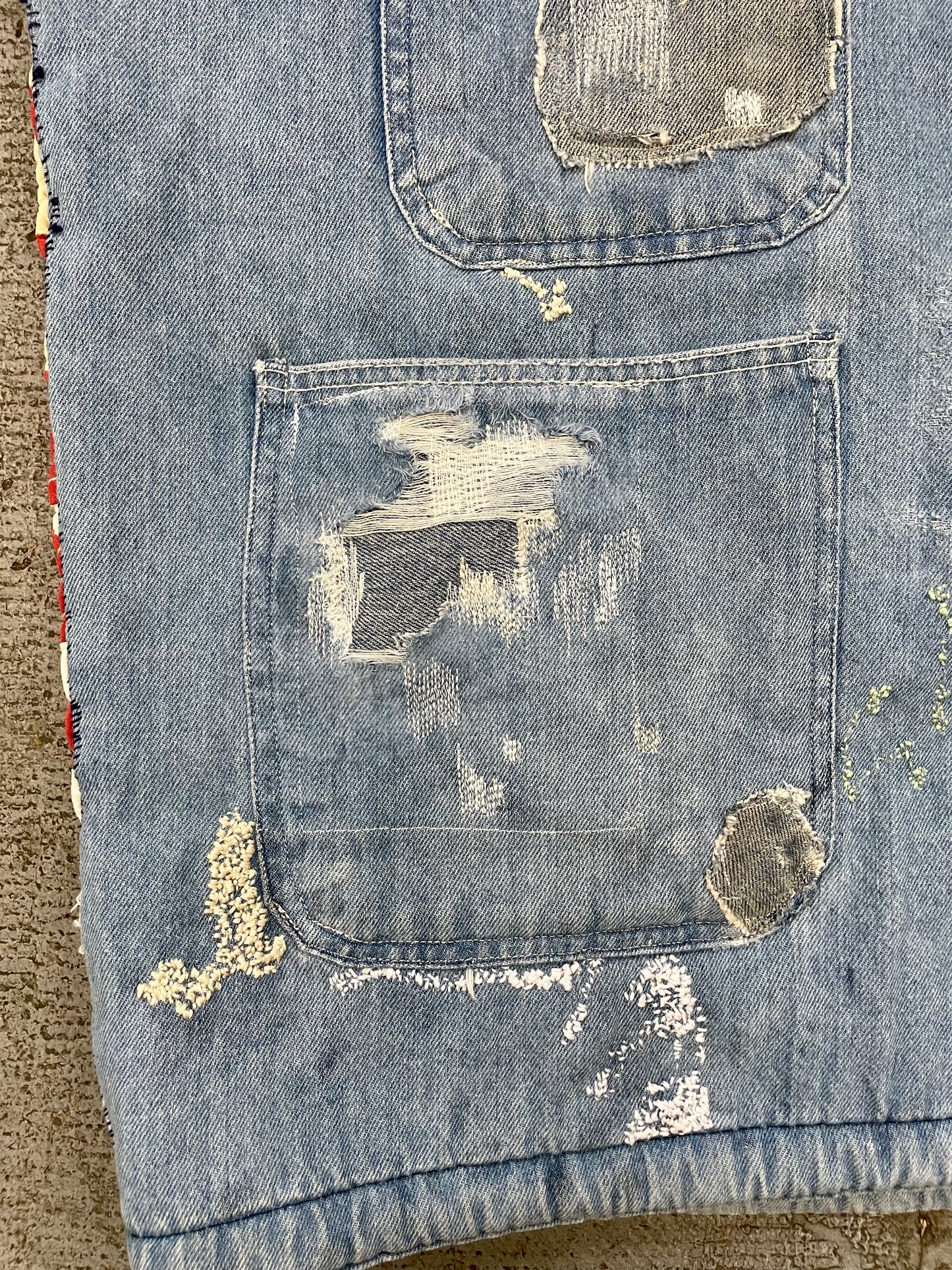 Repaired Denim Prisoner Jacket