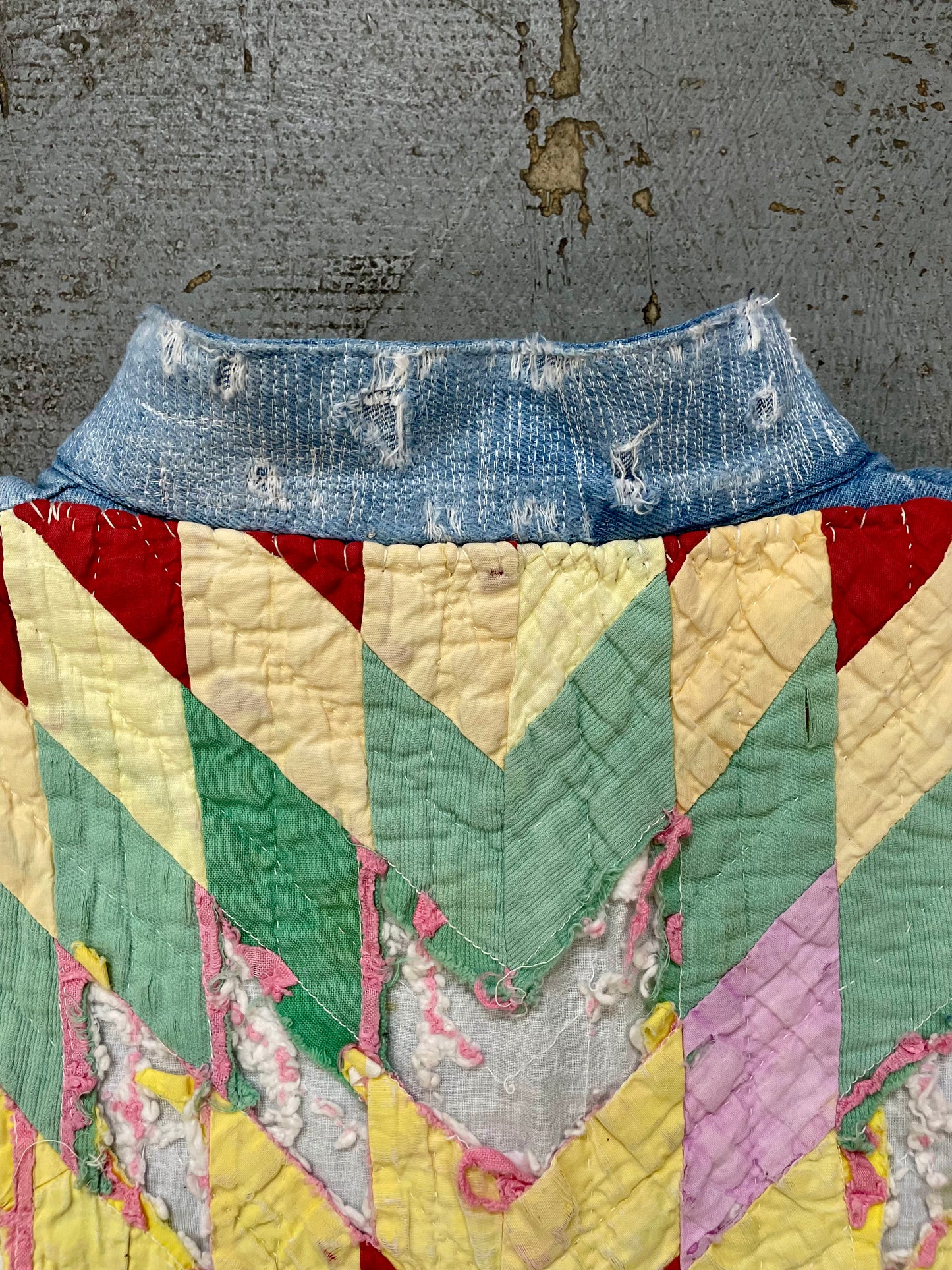 Repaired Denim Prisoner Jacket