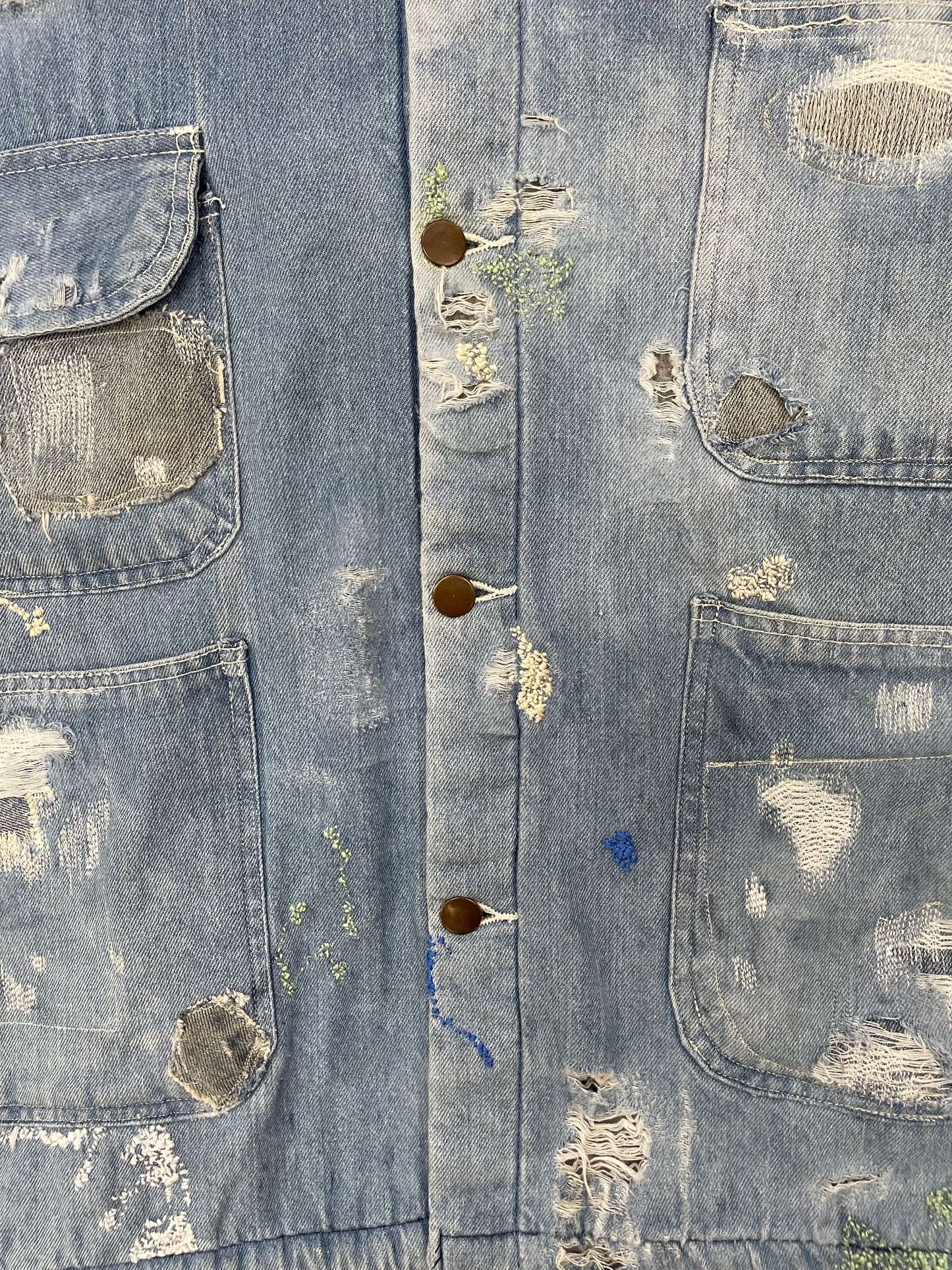 Repaired Denim Prisoner Jacket